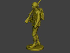 Japanese soldier ww2 Walk J1 Model Cetak 3D