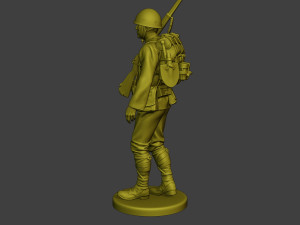 Japanese soldier ww2 Walk J1 Model Cetak 3D