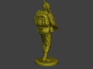 Japanese soldier ww2 Walk J1 Model Cetak 3D