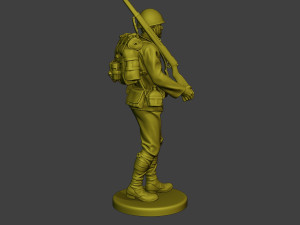 Japanese soldier ww2 Walk J1 Model Cetak 3D