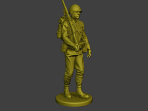 Japanese soldier ww2 Walk J1 Model Cetak 3D