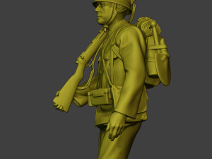 Japanese soldier ww2 Walk J1 Model Cetak 3D