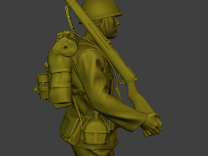 Japanese soldier ww2 Walk J1 Model Cetak 3D
