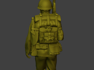 Japanese soldier ww2 Walk J1 Model Cetak 3D