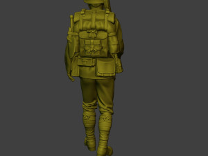 Japanese soldier ww2 Walk J1 Model Cetak 3D