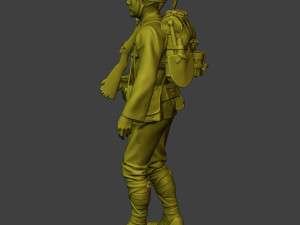 Japanese soldier ww2 Walk J1 Model Cetak 3D