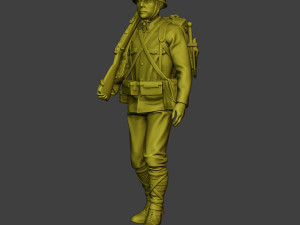 Japanese soldier ww2 Walk J1 Model Cetak 3D