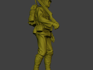 Japanese soldier ww2 Walk J1 Model Cetak 3D