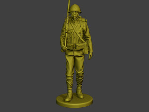 Japanese soldier ww2 Walk2 J1 Modèles 3D en vedette