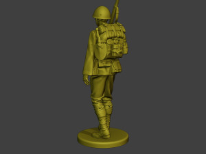 Japanese soldier ww2 Walk2 J1 Modèles 3D en vedette