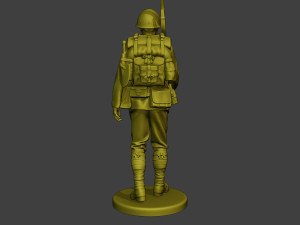 Japanese soldier ww2 Walk2 J1 Modèles 3D en vedette