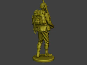 Japanese soldier ww2 Walk2 J1 3D Print Model