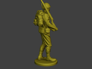 Japanese soldier ww2 Walk2 J1 Modèles 3D en vedette