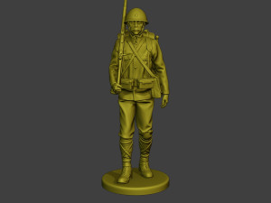 Japanese soldier ww2 Walk2 J1 Modèles 3D en vedette