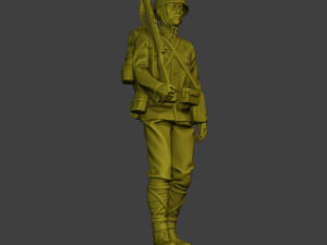 Japanese soldier ww2 Walk2 J1 Modèles 3D en vedette
