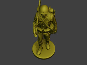Japanese soldier ww2 Walk2 J1 Modèles 3D en vedette