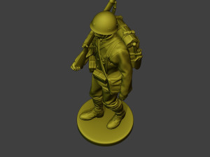 Japanese soldier ww2 Walk2 J1 Modèles 3D en vedette