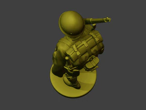 Japanese soldier ww2 Walk2 J1 3D Print Model