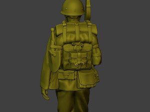 Japanese soldier ww2 Walk2 J1 Modèles 3D en vedette