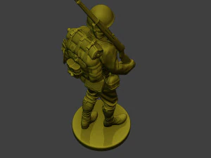 Japanese soldier ww2 Walk2 J1 3D Print Model