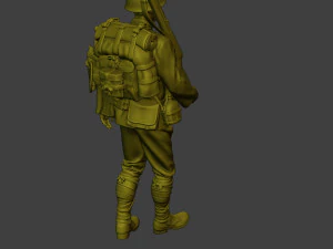 Japanese soldier ww2 Walk2 J1 3D Print Model