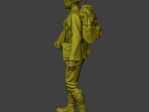 Japanese soldier ww2 Walk2 J1 Modèles 3D en vedette