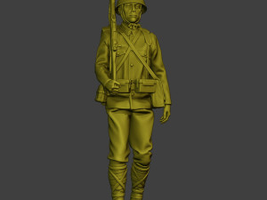 Japanese soldier ww2 Walk2 J1 Modèles 3D en vedette