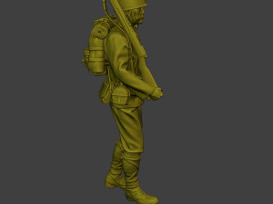 Japanese soldier ww2 Walk2 J1 Modèles 3D en vedette