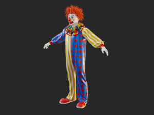 Clown Male ACC2130 Tpose Modello 3D