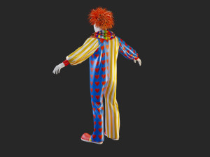 Clown Male ACC2130 Tpose Modello 3D