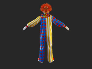 Clown Male ACC2130 Tpose Modello 3D