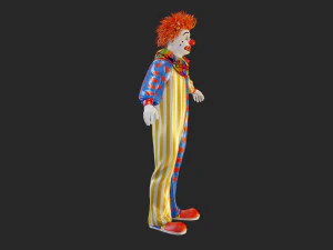Clown Male ACC2130 Tpose 3D Model