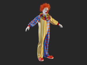Clown Male ACC2130 Tpose Modello 3D