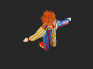 Clown Male ACC2130 Tpose Modello 3D