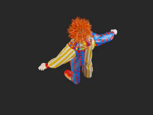 Clown Male ACC2130 Tpose 3D Model