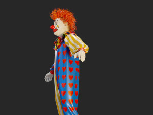 Clown Male ACC2130 Tpose Modello 3D