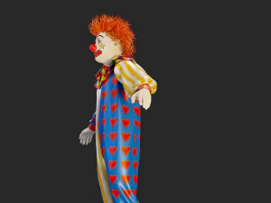 Clown Male ACC2130 Tpose 3D Model