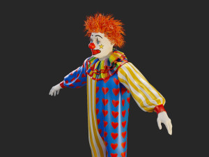 Clown Male ACC2130 Tpose Modello 3D