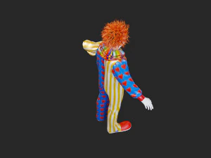Clown Male ACC2130 Tpose 3D Model