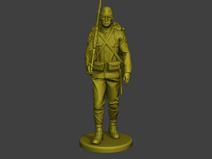 Japanese soldier ww2 Walk3 J1 3D Print Model