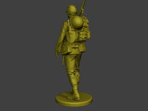Japanese soldier ww2 Walk3 J1 3D Print Model
