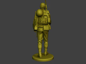 Japanese soldier ww2 Walk3 J1 3D Print Model