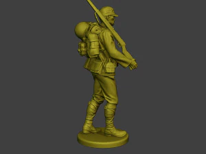 Japanese soldier ww2 Walk3 J1 3D Print Model