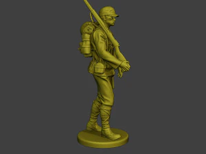 Japanese soldier ww2 Walk3 J1 3D Print Model