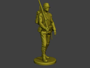 Japanese soldier ww2 Walk3 J1 3D Print Model