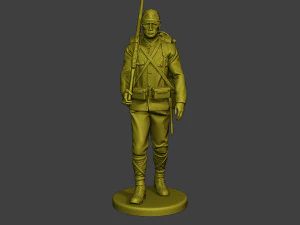 Japanese soldier ww2 Walk3 J1 3D Print Model