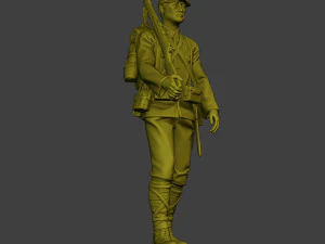 Japanese soldier ww2 Walk3 J1 3D Print Model