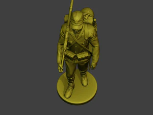 Japanese soldier ww2 Walk3 J1 3D Print Model