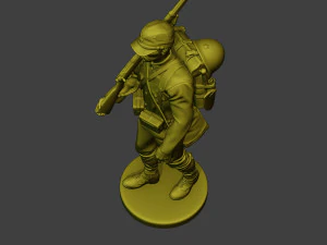 Japanese soldier ww2 Walk3 J1 3D Print Model