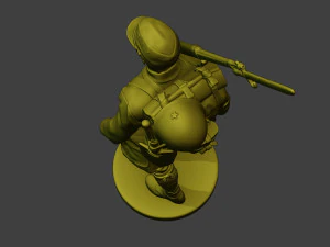 Japanese soldier ww2 Walk3 J1 3D Print Model